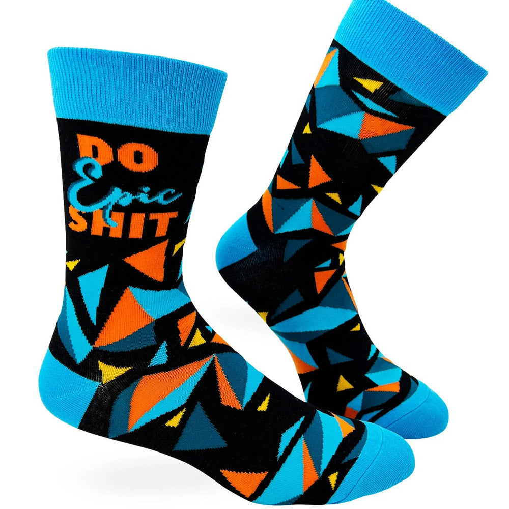 Do Epic Shit Men's Crew Sock by FabDaz