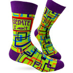 Sedate I Ain't Men's Crew Sock by FabDaz