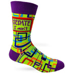 Sedate I Ain't Men's Crew Sock by FabDaz