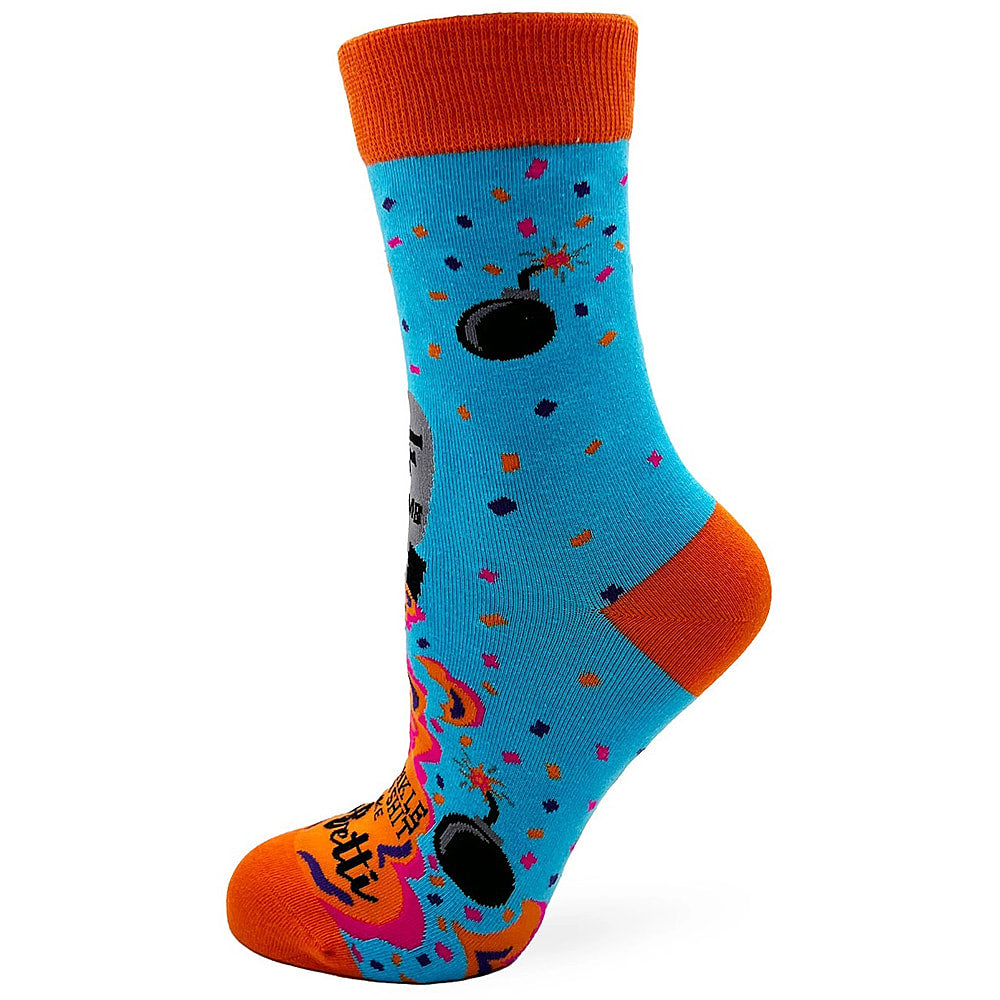 F-Bomb Mom Women's Combed Cotton Crew Socks by FabDaz