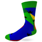 Relax with Pot Leaves Men's Crew Sock by FabDaz