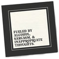 Fueled by Alcohol Cocktail Napkin by Twisted Wares