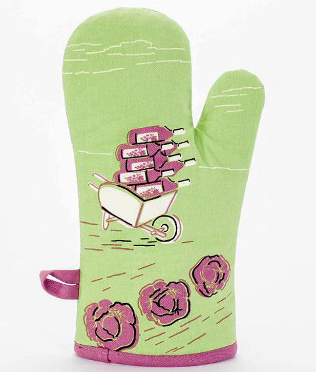 My Favorite Salad is Wine Blue Q Cotton Oven Mitts