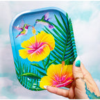 Hibiscus Hummingbirds Rolling Tray, Trinket Tray - OO