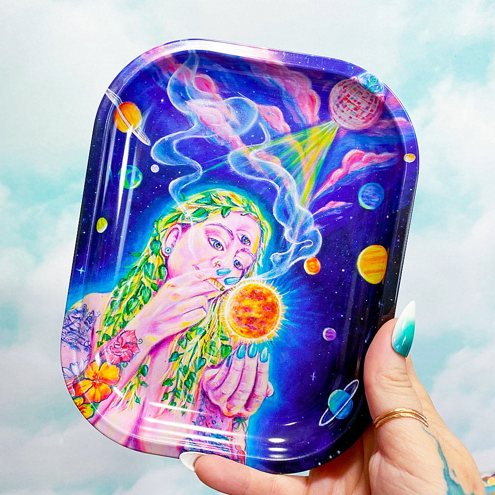 Galaxy Goddess Rolling Tray, Trinket Tray - OO