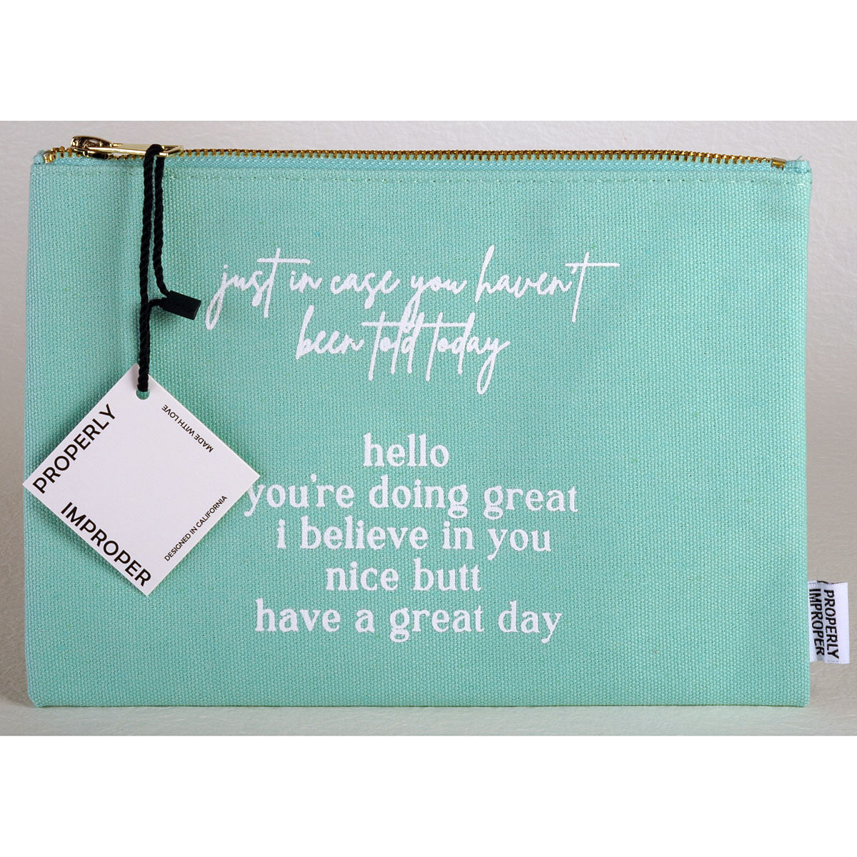 In Case You Haven't Been Told Today CANVAS POUCH - GG