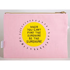 Be The Sunshine CANVAS POUCH - GG