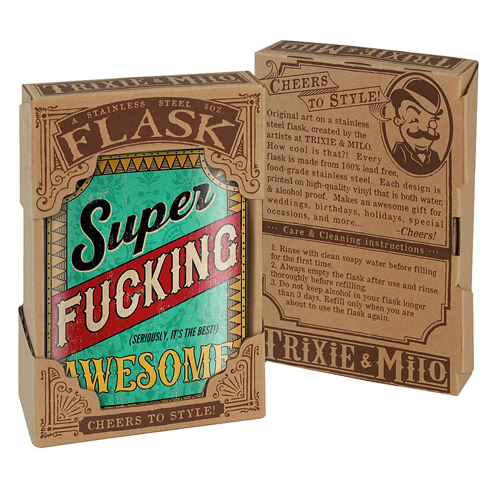Awesome lead free flask by Lucky Jack fka Trixie and Milo