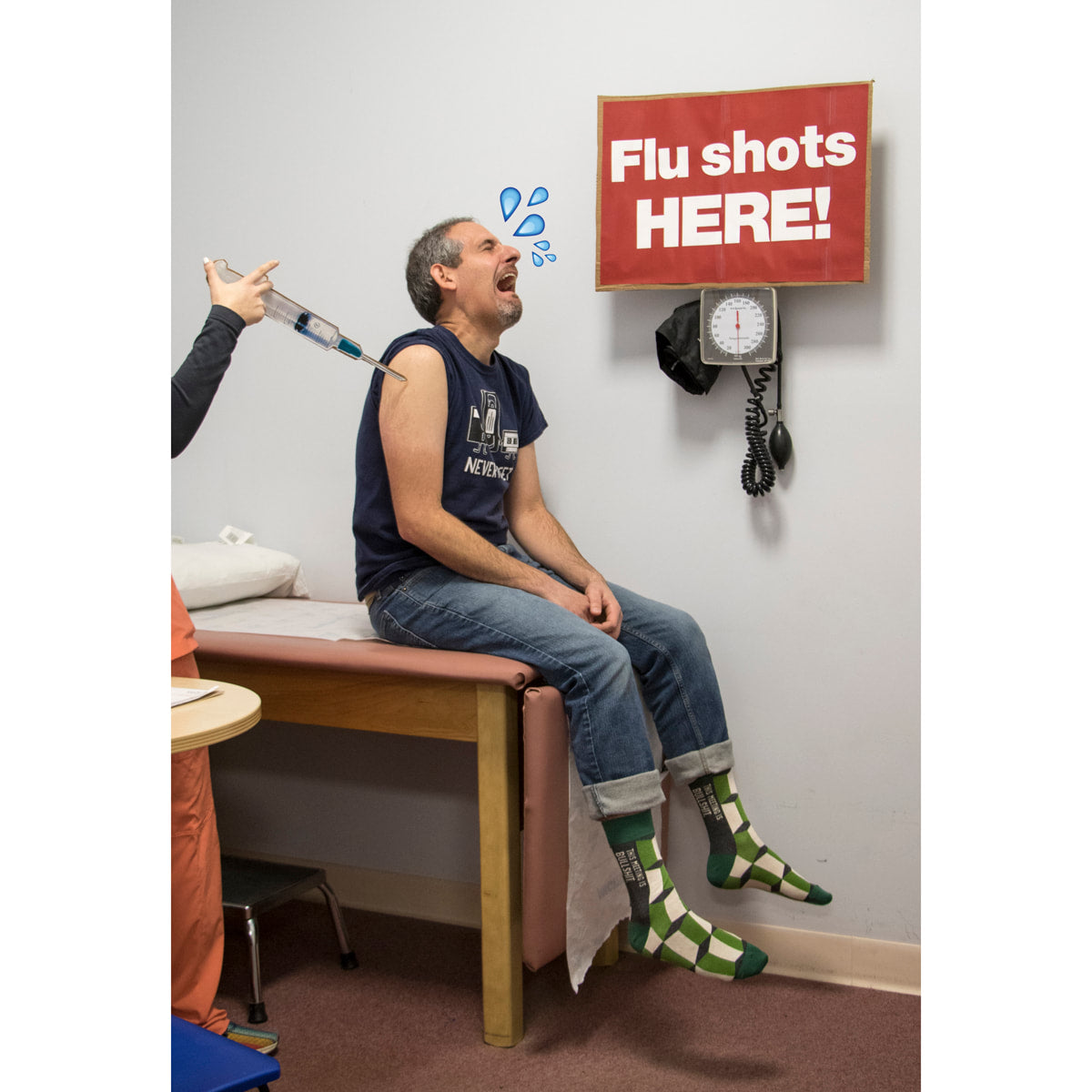 Blue Q Men's Crew Sock -This Meeting is Bullshit