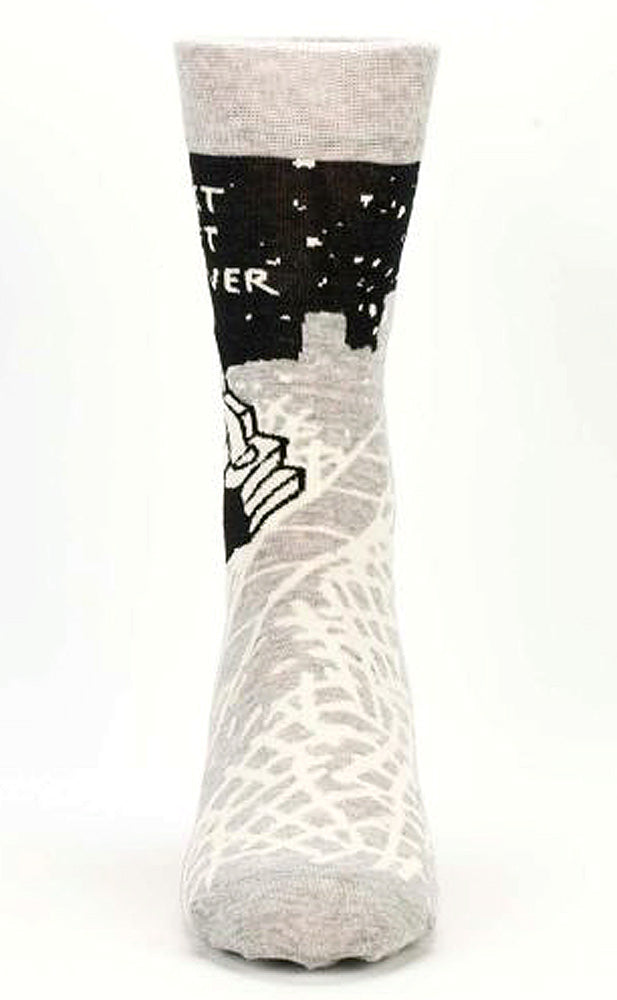 Worst Gift Ever Blue Q Men's Crew Sock