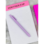 Don't Fuck It Up Notepad - HH