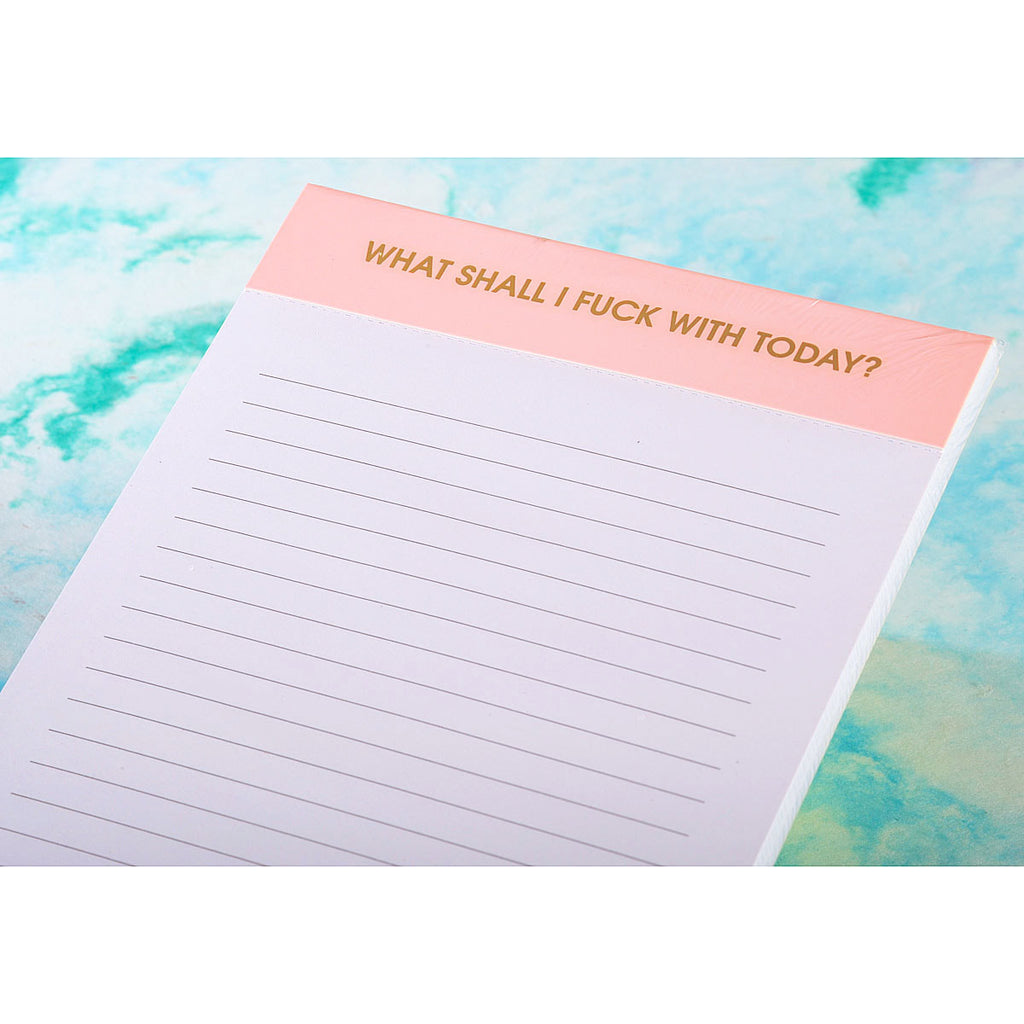 What Shall I Fuck With Today Notepad - HH