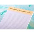 Work Hard Be Nice Notepad - HH