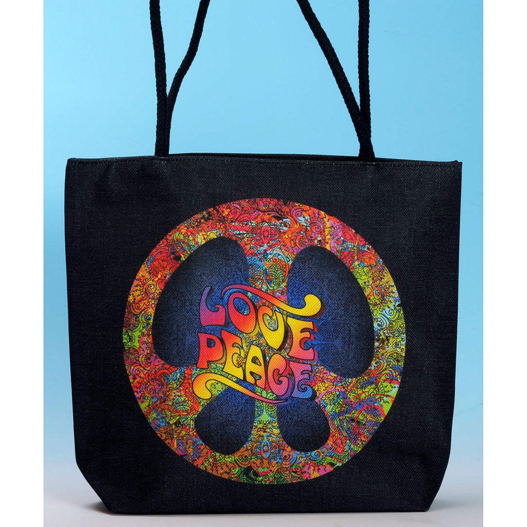 Fantasy Gifts Love Peace Jute Bag- JJ