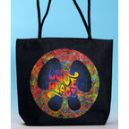 Fantasy Gifts Love Peace Jute Bag- JJ