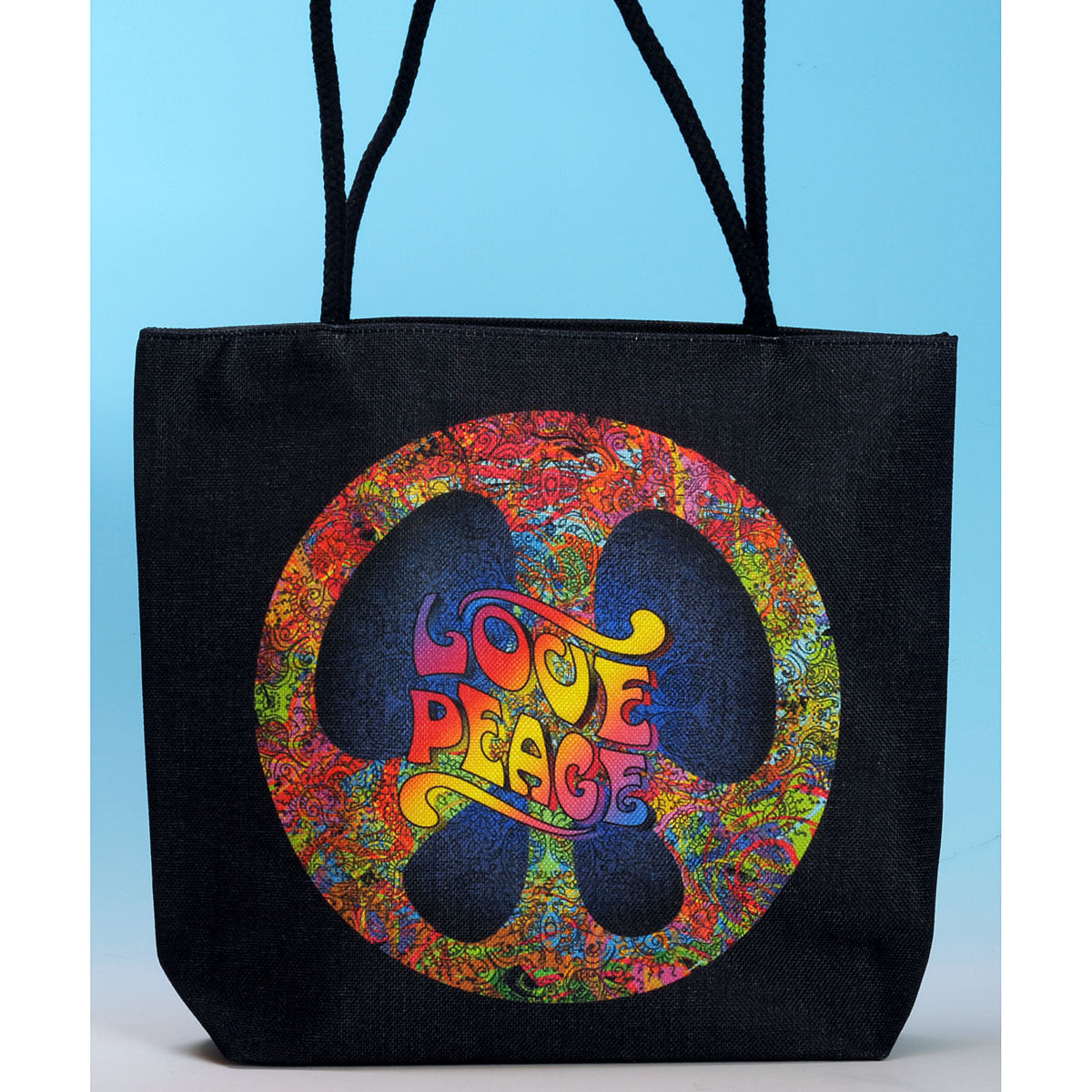 Fantasy Gifts Love Peace Jute Bag- JJ