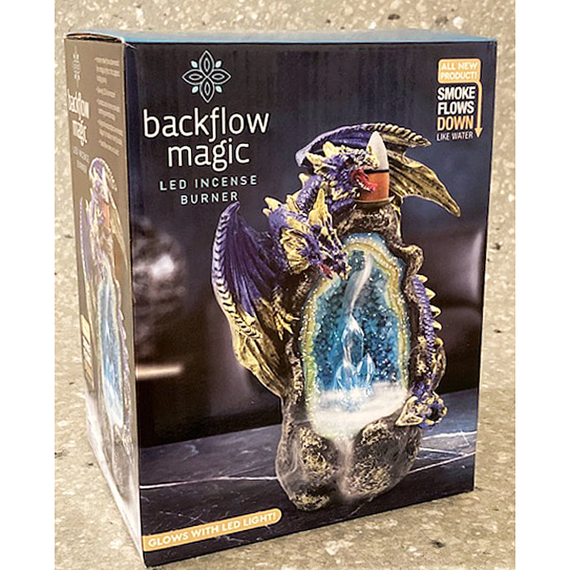 Fantasy Gifts Dragon Backflow Incense Burner With Changing LED Lights - JJ