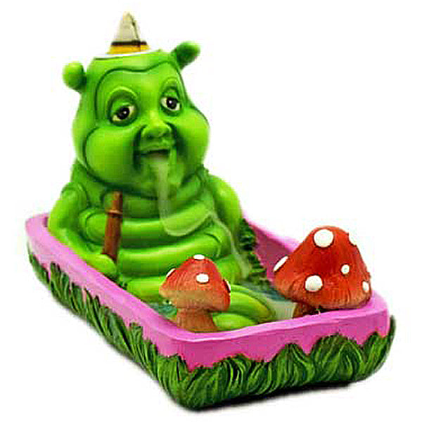 Fantasy Gifts Caterpillar Smoking Hooka Backflow Incense Burner - JJ