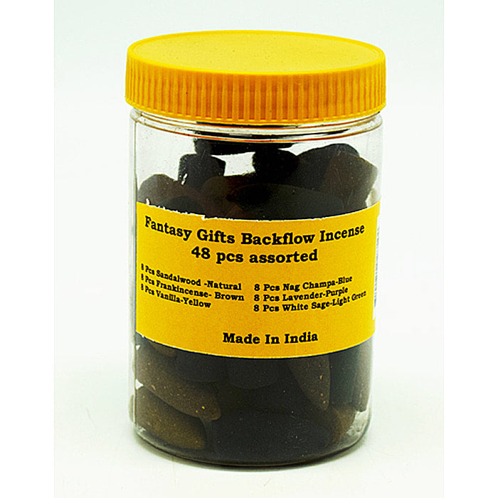 Fantasy Gifts 48 Piece Assorted Backflow Incense - JJ