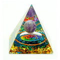 Fantasy Gifts Purple Globe Orgonite Pyramid - JJ