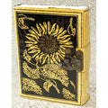 5 x 7 inch Sunflower Leather Embossed Journal - Fantasy Gifts JJ