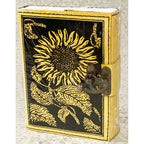5 x 7 inch Sunflower Leather Embossed Journal - Fantasy Gifts JJ