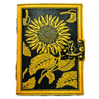 5 x 7 inch Sunflower Leather Embossed Journal - Fantasy Gifts JJ