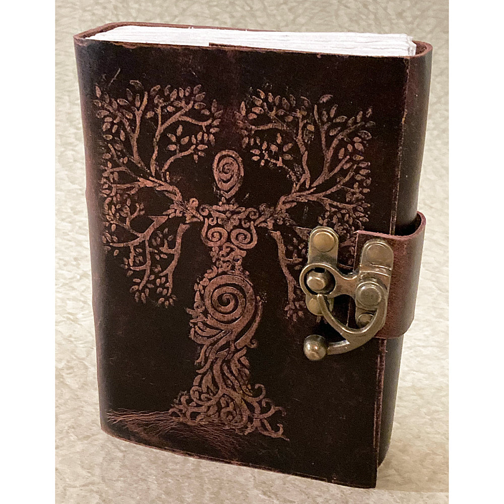 Tree Woman Soft Leather Embossed Journal - Fantasy Gifts JJ