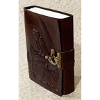 5x7 Raven on Books Embossed Leather Journal - Fantasy Gifts JJ