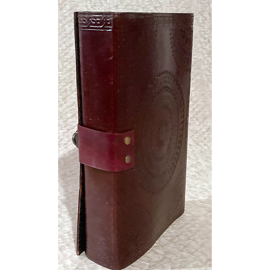 7x10 Semi Precious Chakra Stones, Leather Embossed Journal - Fantasy Gifts JJ