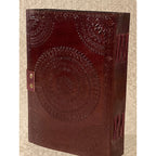 7x10 Semi Precious Chakra Stones, Leather Embossed Journal - Fantasy Gifts JJ