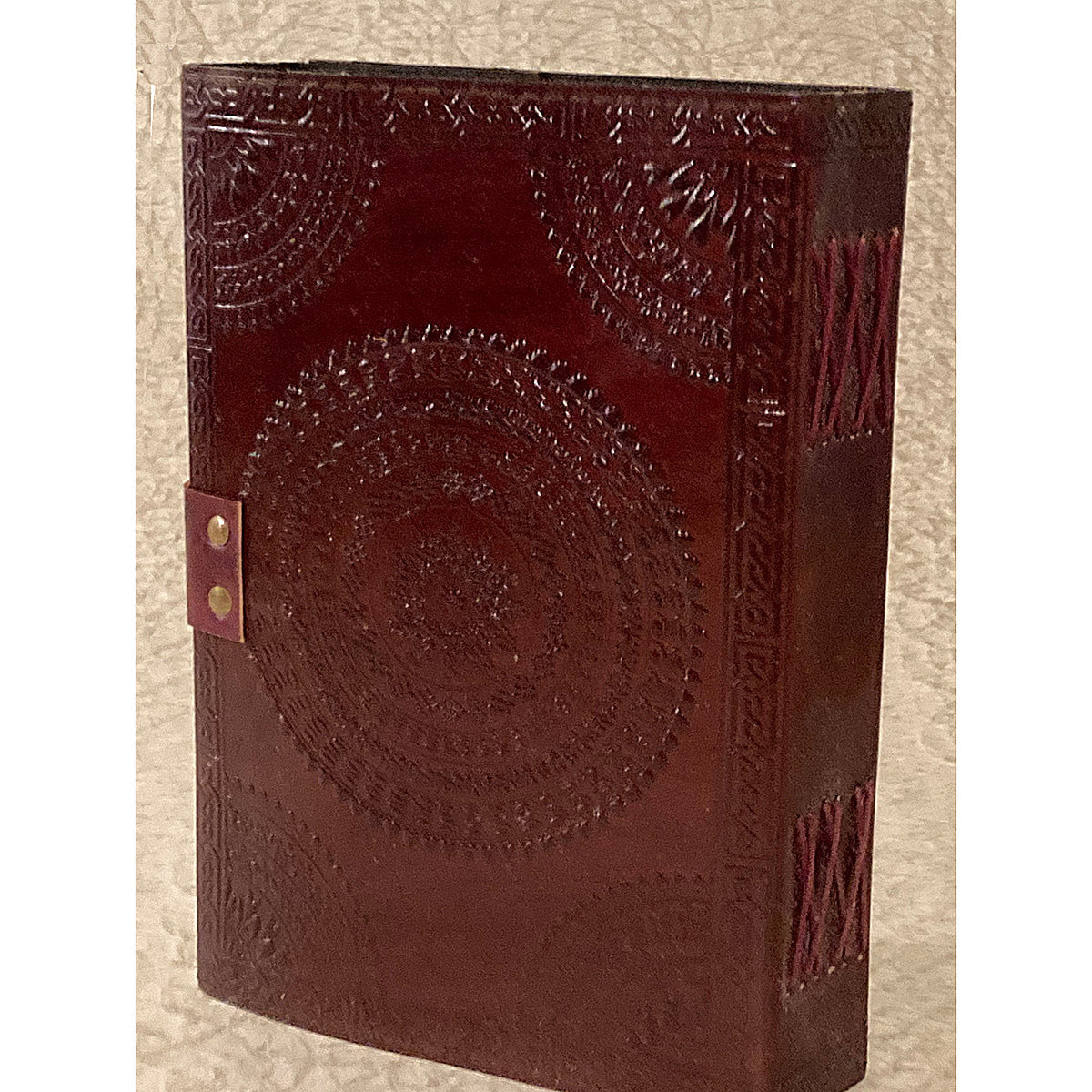 7x10 Semi Precious Chakra Stones, Leather Embossed Journal - Fantasy Gifts JJ