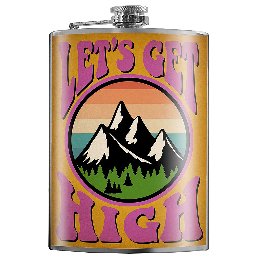 Let's Get High lead free flask by Lucky Jack fka Trixie and Milo