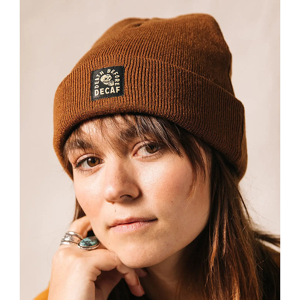 Death Before Decaf cool beanies - Unisex - by Pyknic