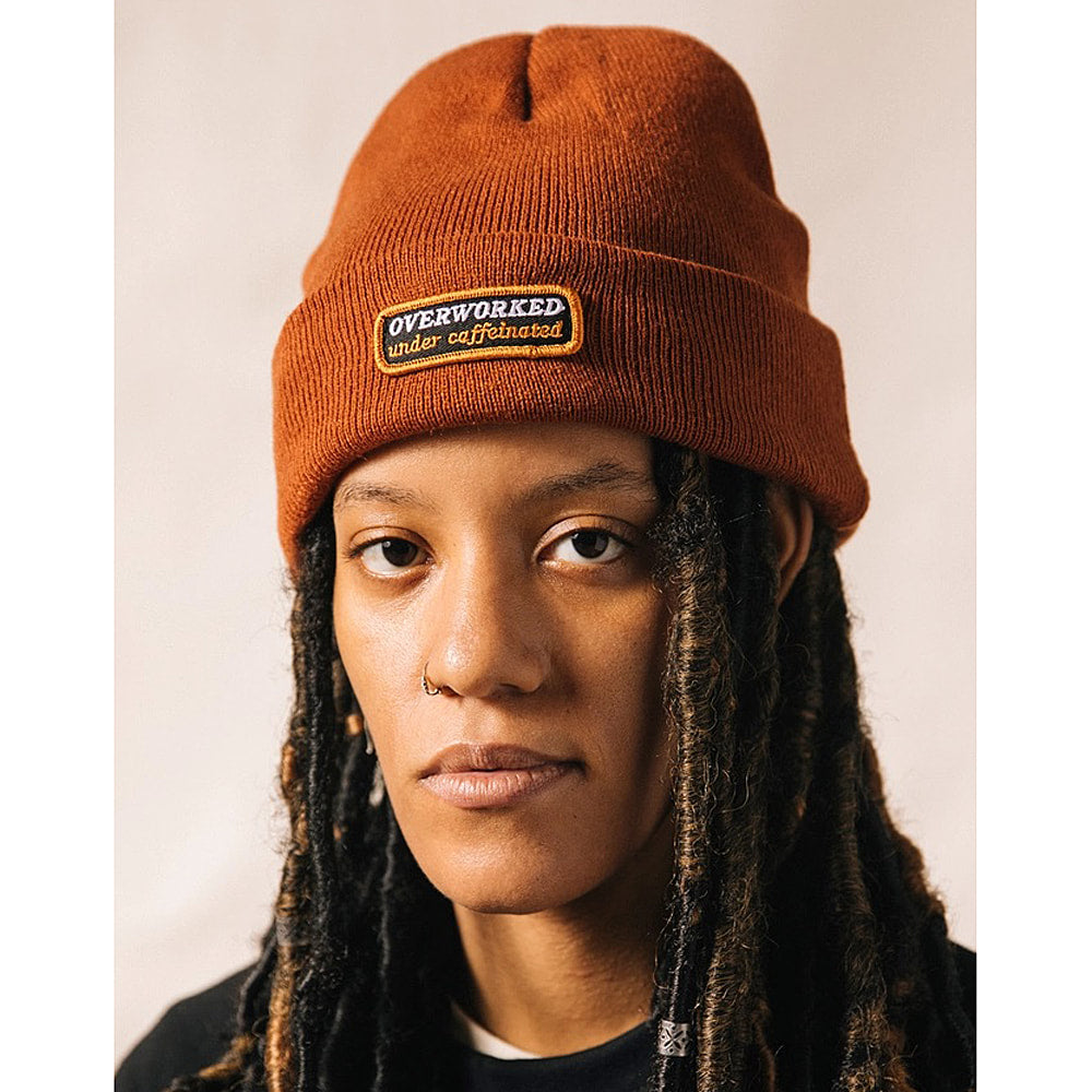 OVERWORKED under caffeinated cool beanies - Unisex - by Pyknic