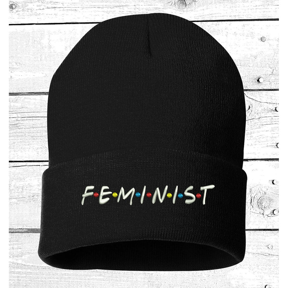 Black FEMINIST Unisex Beanie - LL