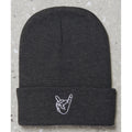 Gray Rock On Hands Unisex Beanie - CHARCOAL GRAY - LL