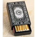Luck 4" Wooden Slide Match Box - DD