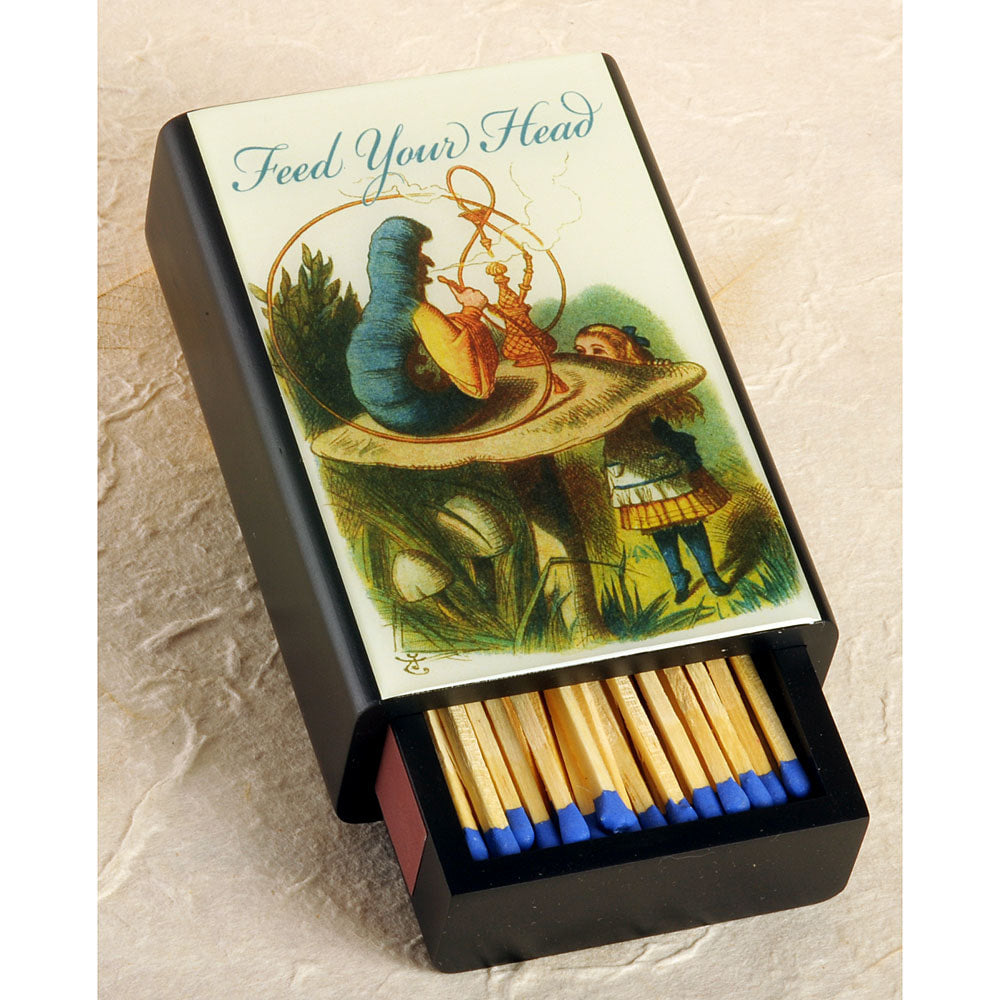 Feed Your Head 4" Wooden Slide Match Box - DD
