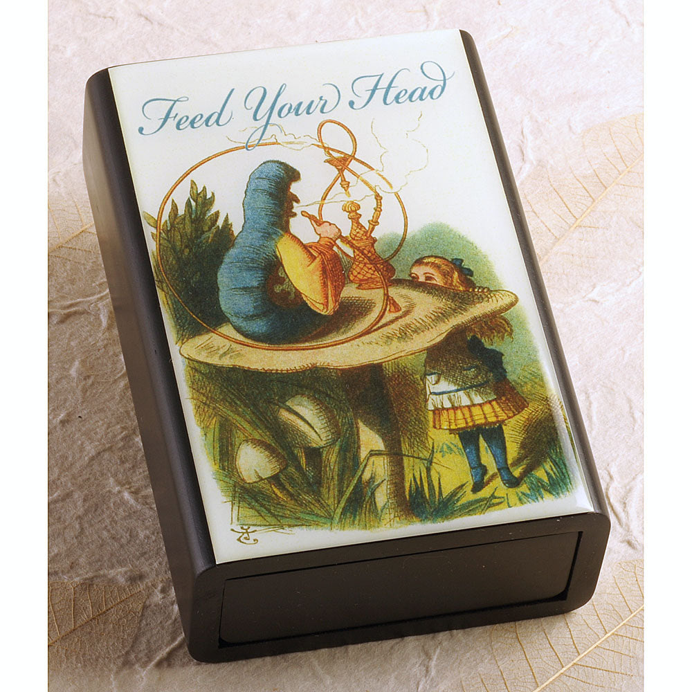 Feed Your Head 4" Wooden Slide Match Box - DD