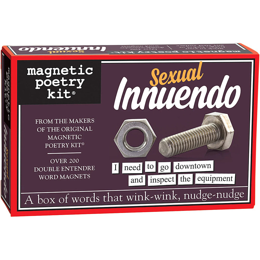 Sexual Innuendo themed Magnetic Poetry kit