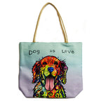Dog is Love Fantasy Gifts Jute Bag- JJ