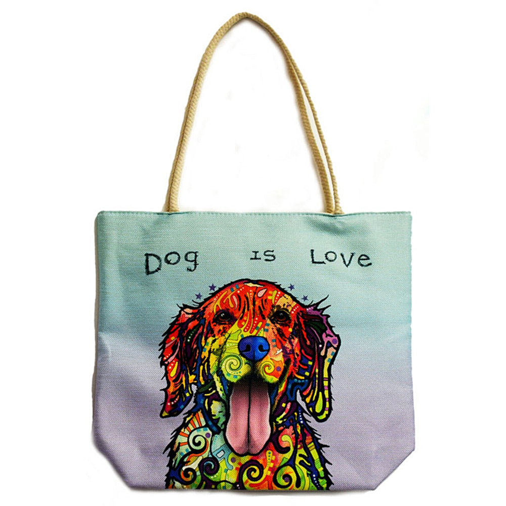 Dog is Love Fantasy Gifts Jute Bag- JJ