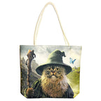 Catdalf Techno Fantasy Gifts Jute Bag- JJ