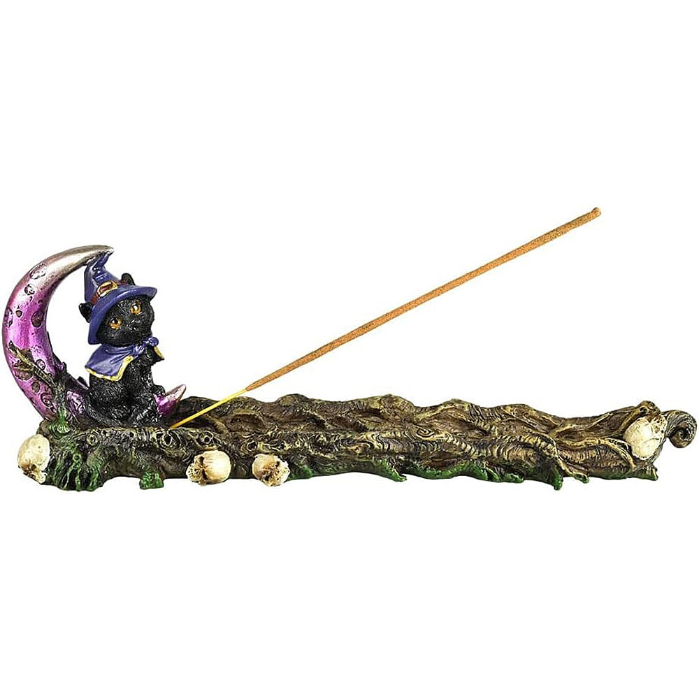 Fantasy Gifts Magical Witch Cat Stick Incense Burner - JJ