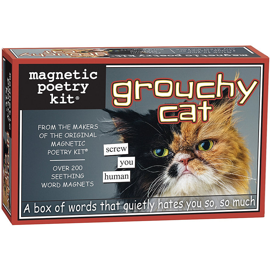 Grouchy Cat Magnetic Poetry kit
