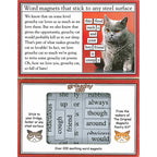 Grouchy Cat Magnetic Poetry kit