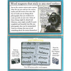 Photographer Magnetic Poetry kit