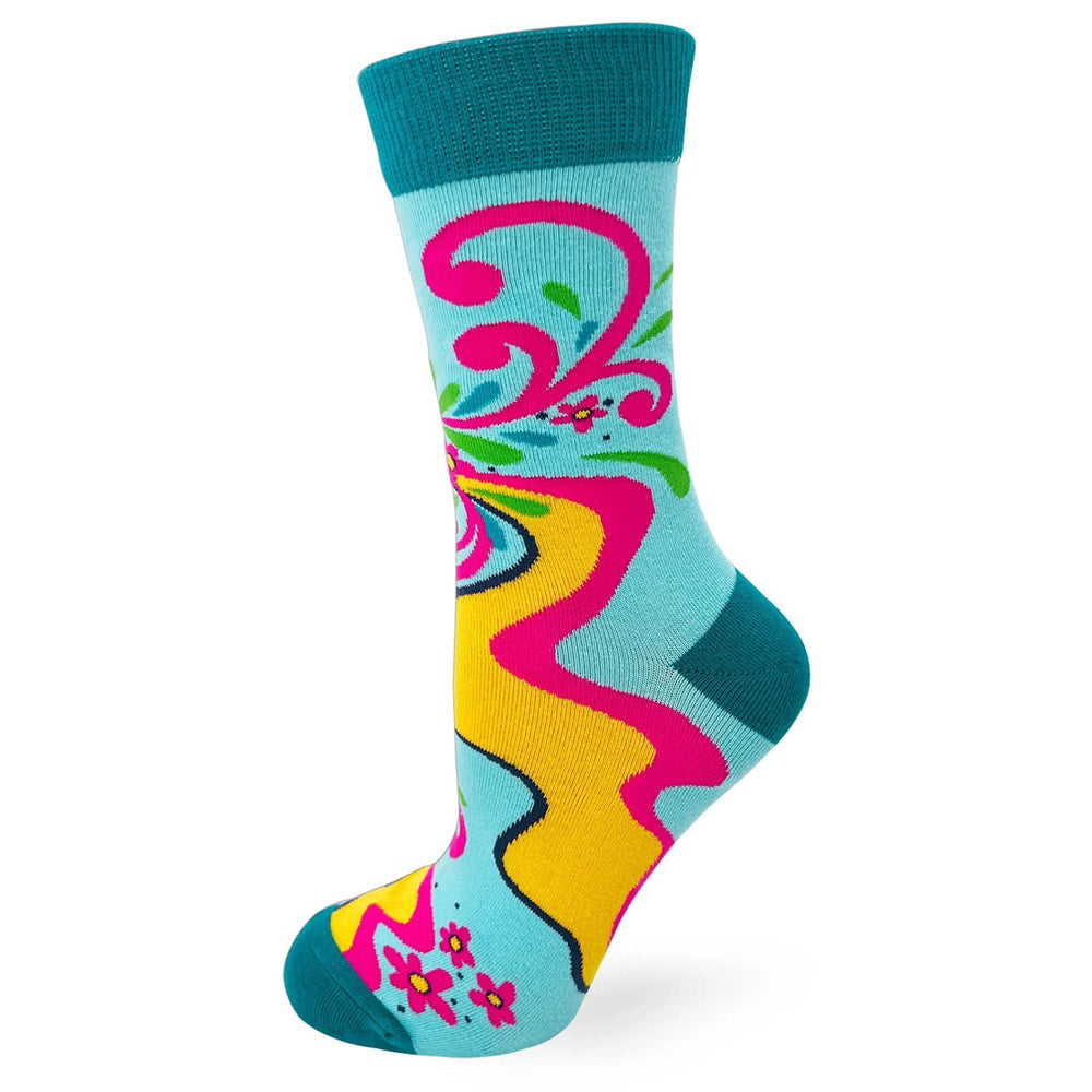 Love Yourself Women's Combed Cotton Crew Socks by FabDaz