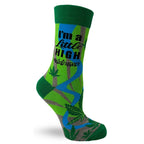 High Maintenance Women's Combed Cotton Crew Socks by FabDaz